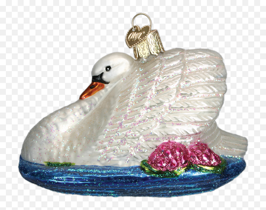 Old Word Christmas Monetu0027s Swan Glass Ornament - Lovely Emoji,Horse Emoji Pillows