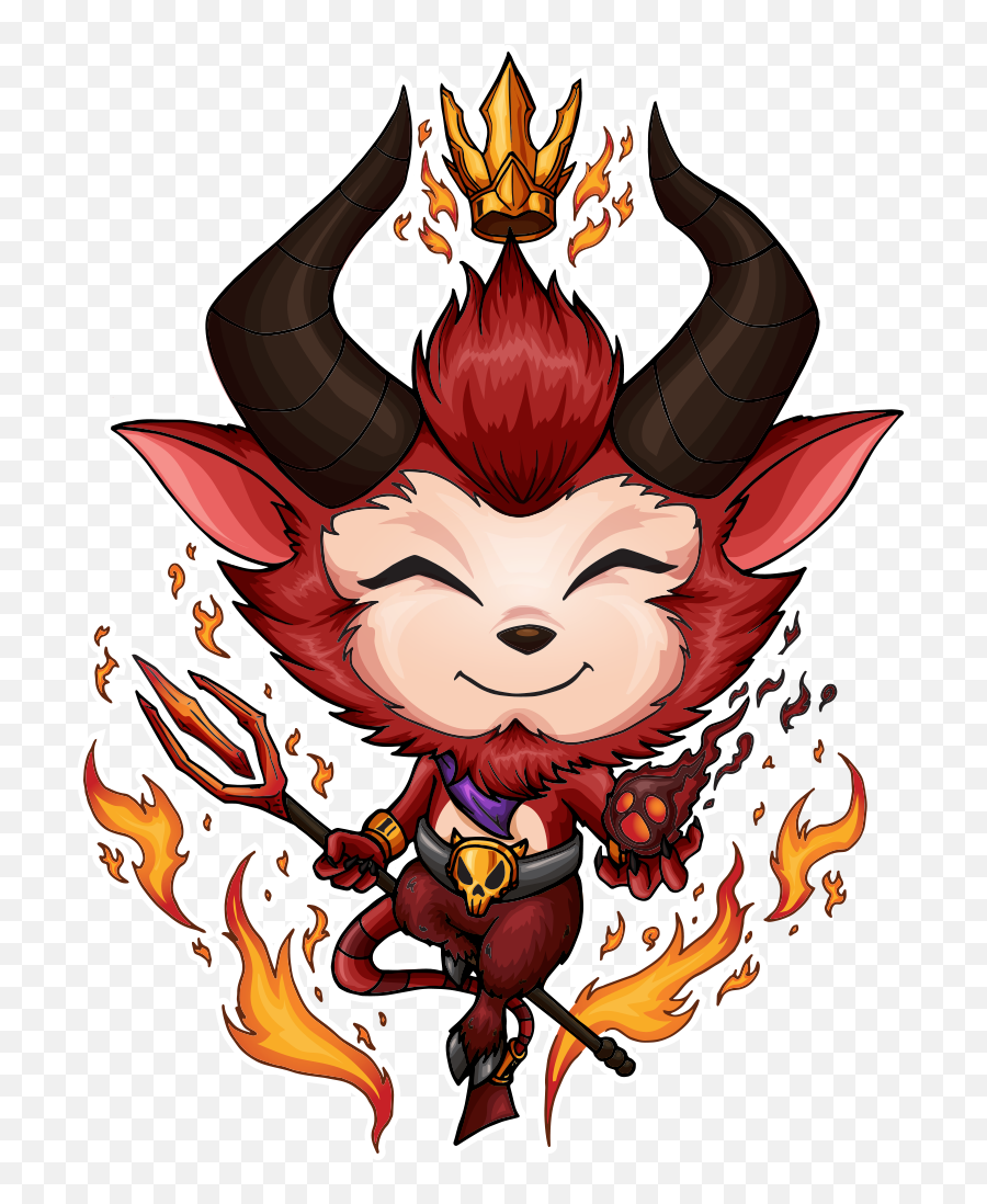 Little Devil Teemo Fanart Transparent - Little Devil Teemo Png Emoji,Teemo Emoji