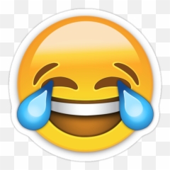 Cry Laughing Emoji The Word - Emoji Laughing Png,Toxic Emoji