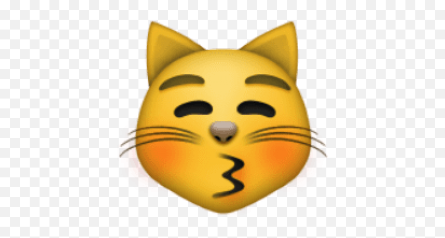 Free Png Ios Emoji Kissing Cat Face - Heart Eyes Cat Emoji,Kissy Face Emoji