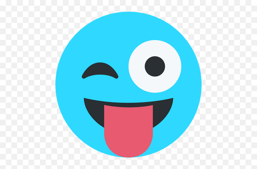 Tongue Emoji Icon Of Flat Style - Happy,Apple Tongue Emoji