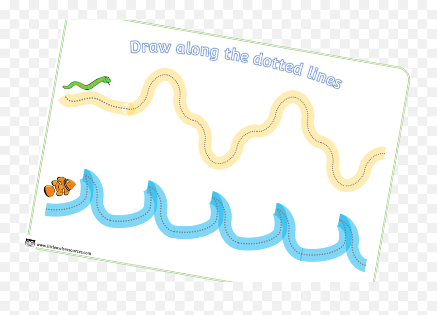 Free Draw Lines - Snake And Fish Early Years Eyfs Emoji,Snake Emoji Png