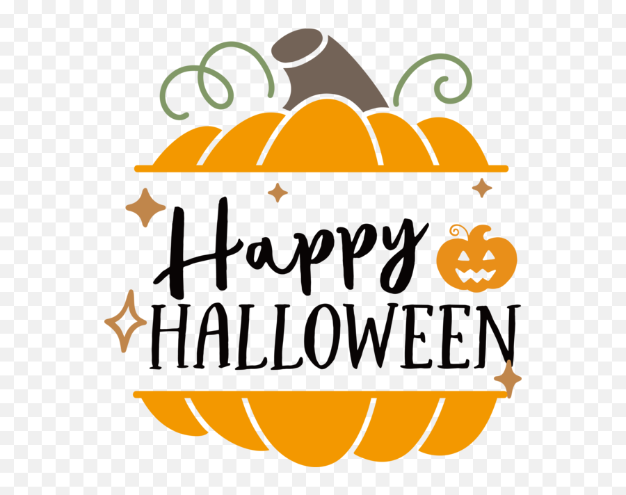 Halloween Logo Yellow Plants For Happy - Language Emoji,Happy Halloween Text Emoticons