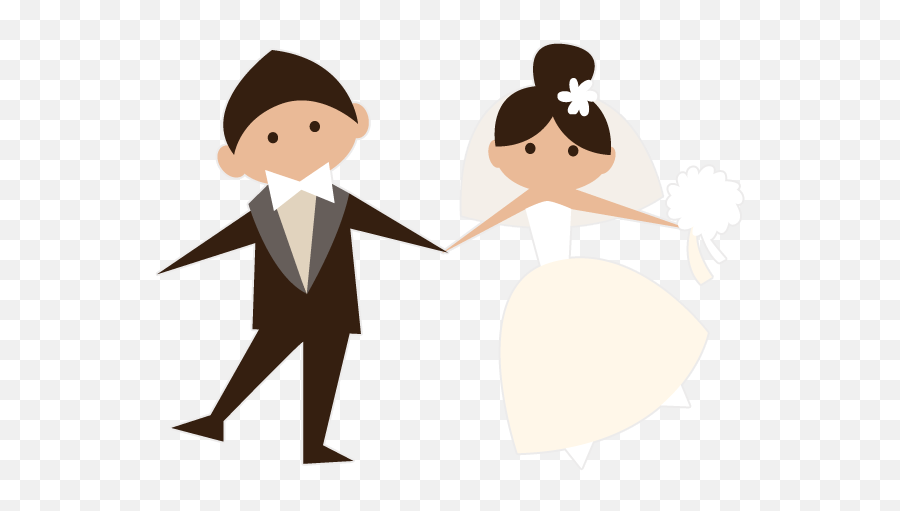 Animated Brides Grooms Wedding Party Stickers By Hien Ton - Married Clipart Png Emoji,Bride Groom Emoji