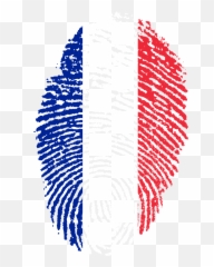 France France Flag Fingerprint Country Pride Iden France - Guatemala Flag Wallpaper Iphone Emoji,French Flag Emoji