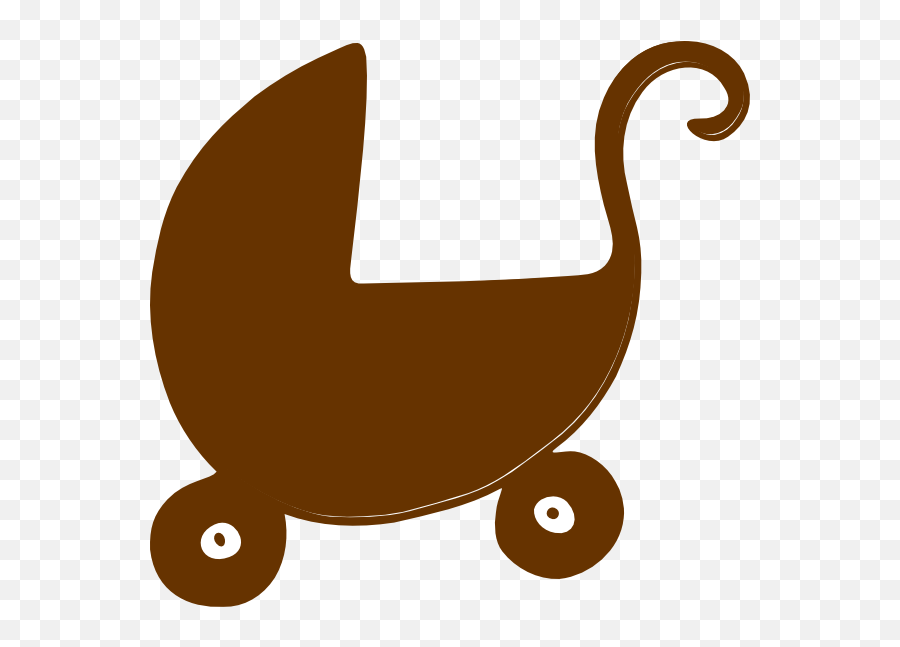 Brown Pram Svg Clip Arts 600 X 566 Px - Png Download Full Brown Baby Stroller Cartoon Emoji,Pelican Emoji