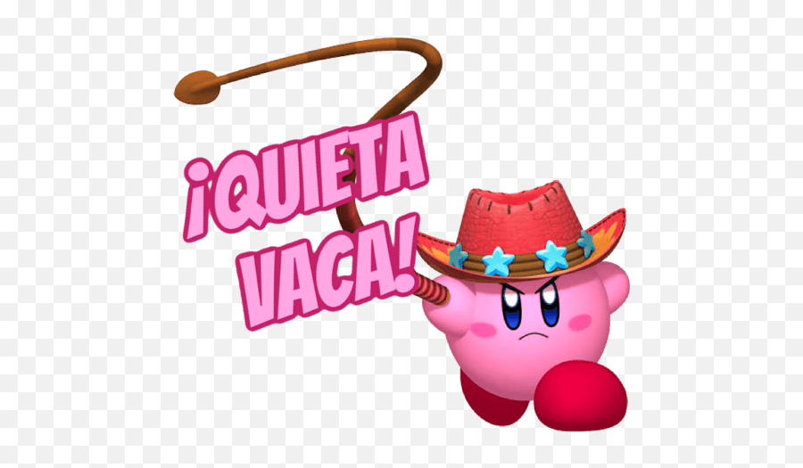 Kirby - Quieta Vaca Kirby Sticker Emoji,Moving Kirby Emoji