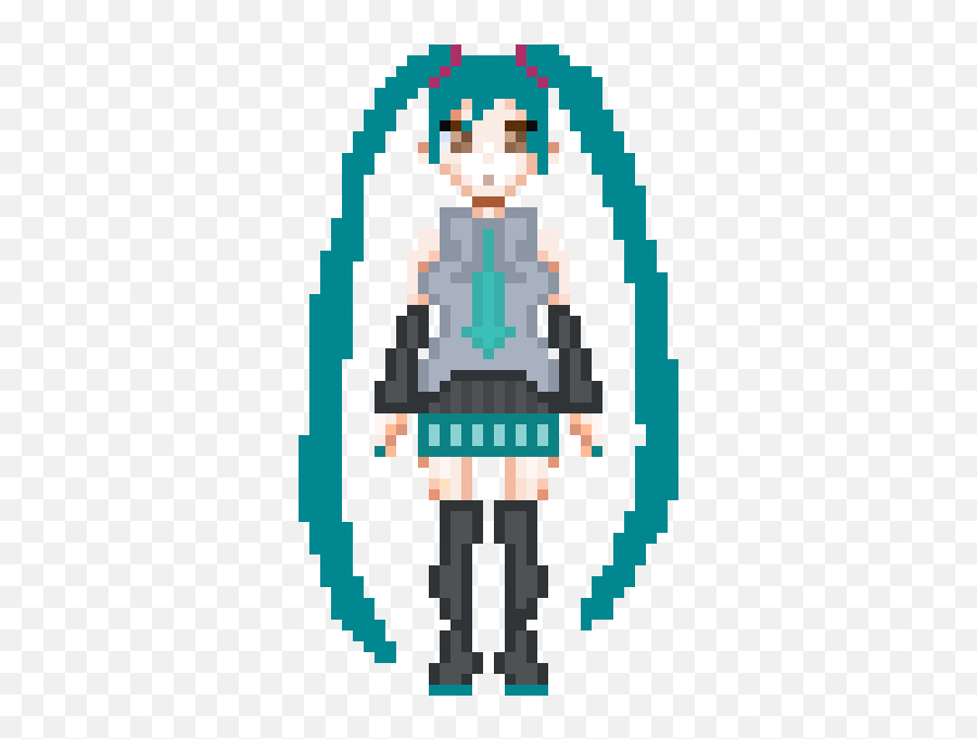 Hatsune Miku - Fictional Character Emoji,Miku Miku Dance Emotion Run