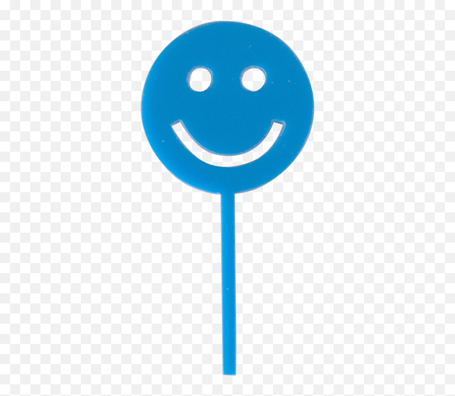 Smiley Face Treat Toppers - Happy Emoji,Emoticon With Blue Face