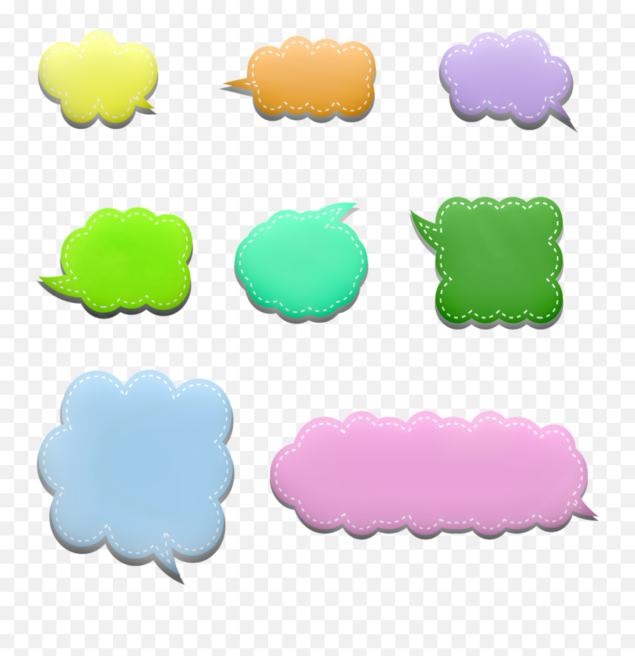 Speech Bubble Comic Colorful - Free Image On Pixabay Dot Emoji,Speaking Emoji