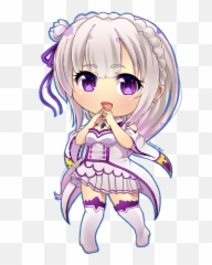 Gambar Anime Is Illegal Gif Animegif77 - Re Zero Emelia Chibi Emoji,Nisekoi Discord Emojis