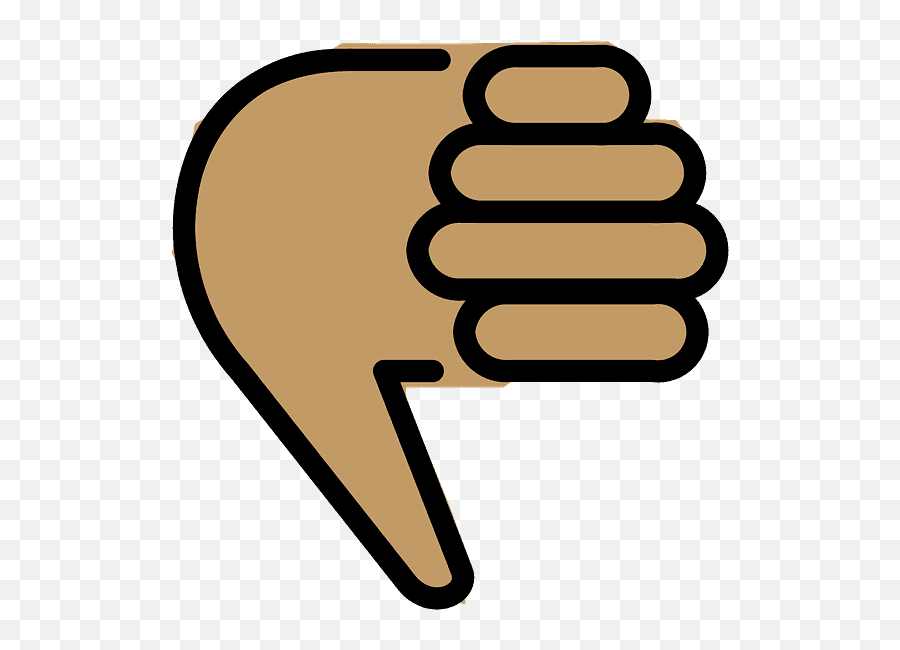 Thumbs Down Emoji Clipart - Simbolo Dedo Abajo Emoji,Finger Down Emoji