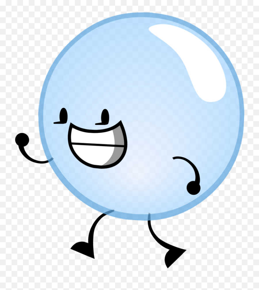 Download Bubble - Bfdi Bubble Pose Full Size Png Image Happy Emoji,Bubble Gum Emoticon