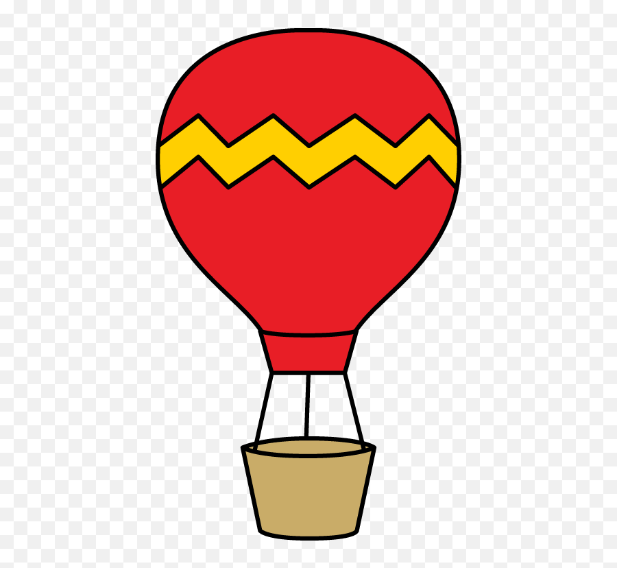 Red Balloon Clip Art - Simple Hot Air Balloon Clip Art Emoji,Commercial Hot Air Balloon Emoticon Add To My Pjone