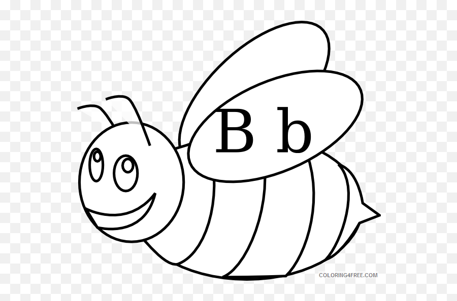 Black And White Bumble Bee Coloring Pages Bumble Bee Outline - Outline Of A Bee Emoji,Bumblebee Emoji