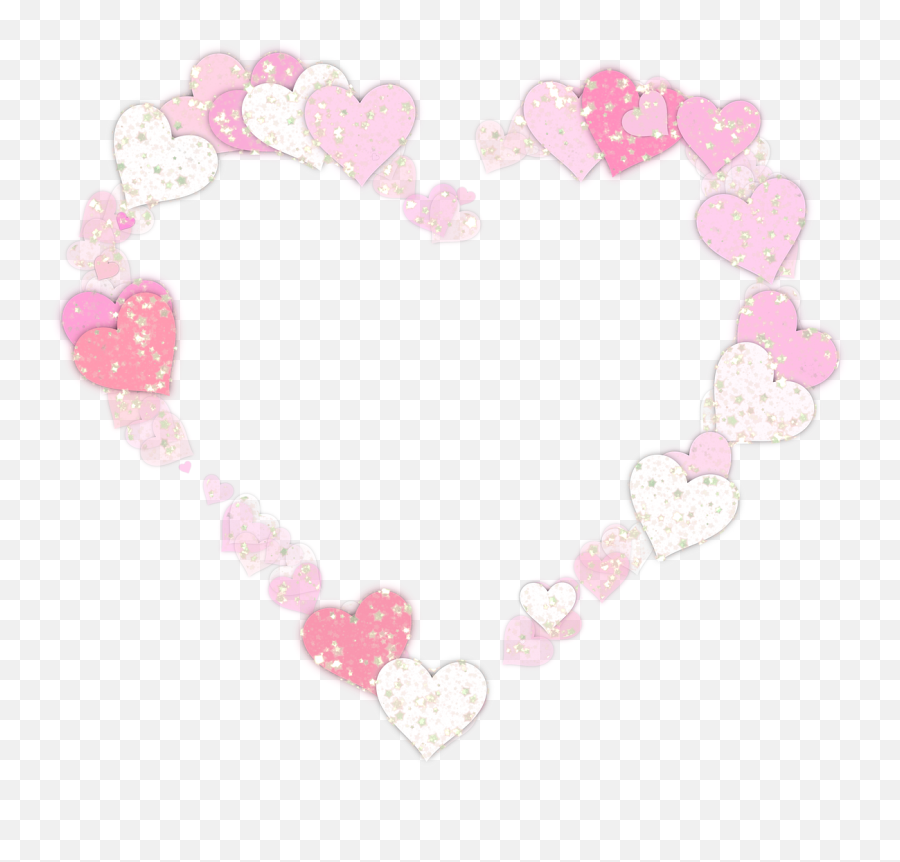 Heart Frame Glitter - Free Image On Pixabay Emoji,Kawaii Emoticon With Glitter