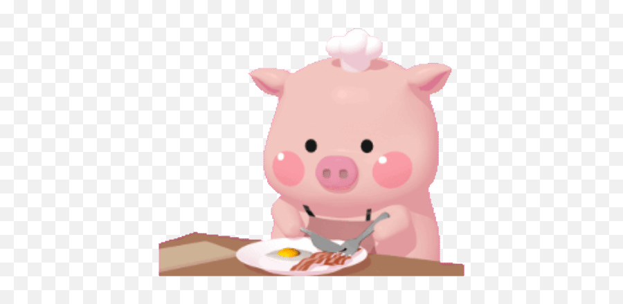 Sticker Maker - Bacon Pig Emoji,Apple Pig Emoji