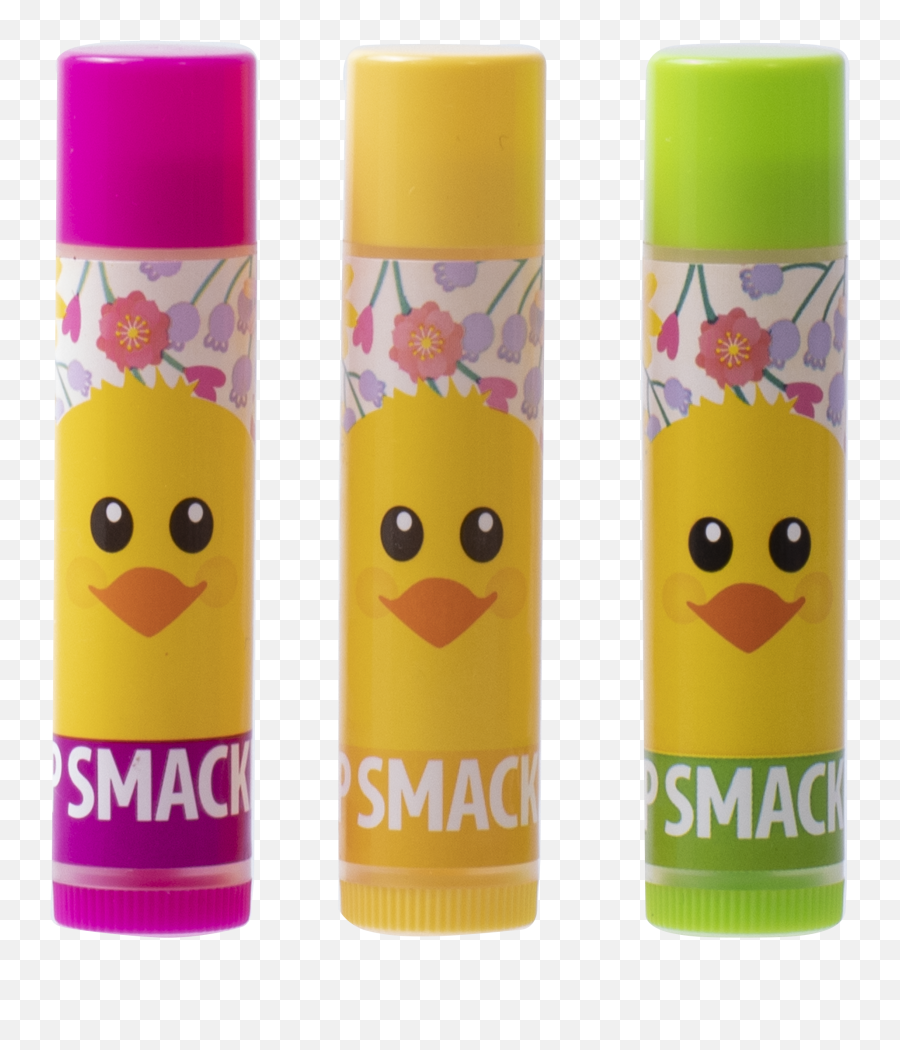 Easter Lip Balm Trio - Chick Tulip Sundae Lily Lemonade Marshmallow Chick Emoji,