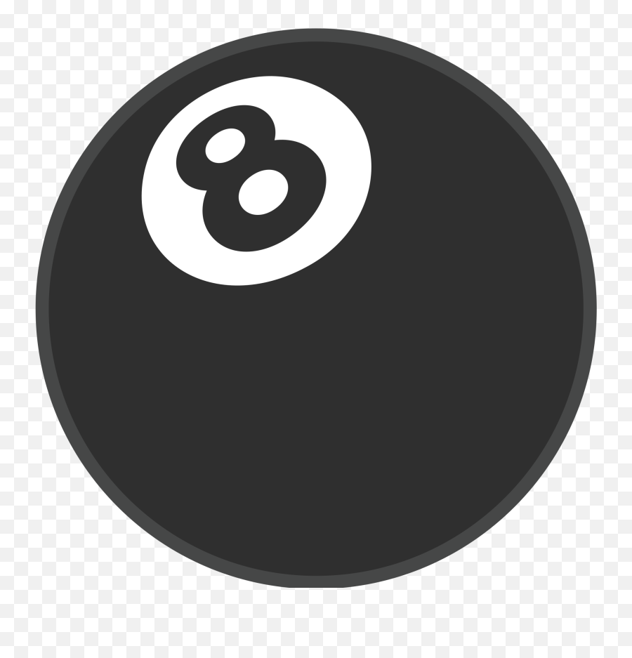 Pool 8 Ball Emoji - 8 Ball Drawing Png,Pool Emoji