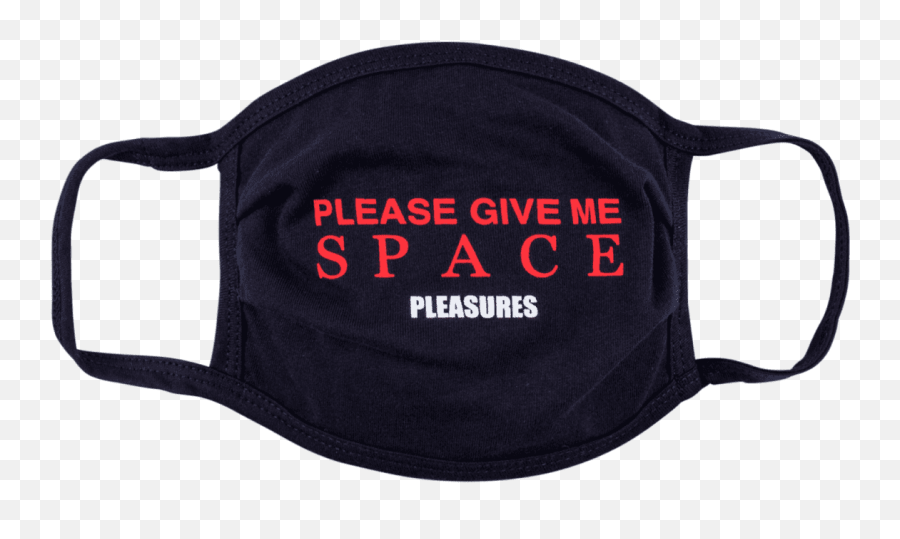 Pleasures Space Face Mask - Black Emoji,Heil Emoticon