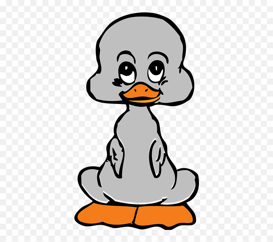 Duckling Naked Gray - Free Vector Graphic On Pixabay Emoji,Ducky Emotion