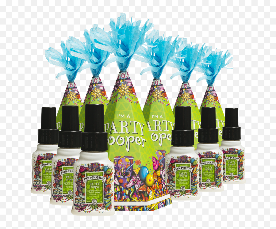 6 - Pack Poopourri Party Pooper Party Hat Gift Set 6x 2oz For Party Emoji,Emoji Party Hats