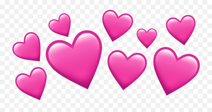 Pink Heart Emoji Png - Clip Art Library Transparent Heart Head Png,Purple Heart Emoji Png