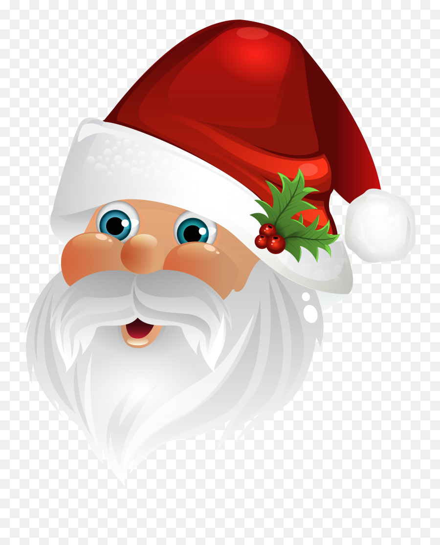 Clipart Face Santa Claus Clipart Face Emoji,Santa Emotions