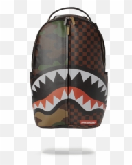 Checks Camouflage Backpack - Sprayground Shark In Paris Camo Emoji,Marvel Emoji Backpack
