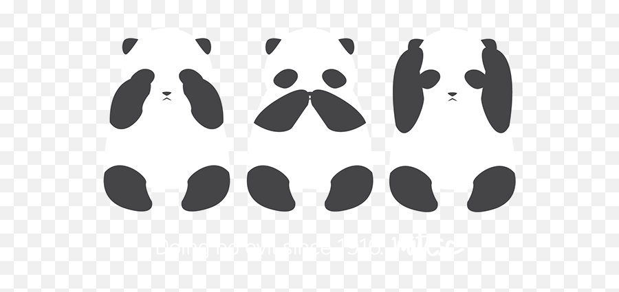 See Speak And Hear No Evil Panda Art - Panda See No Evil Hear No Evil Speak No Evil Emoji,Three Wise Monkeys Emoji
