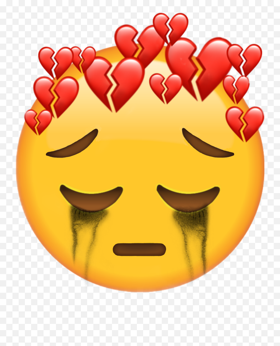Mood Breakup Emoji Sticker Heart - Emojis Tristes,Mood Emoji