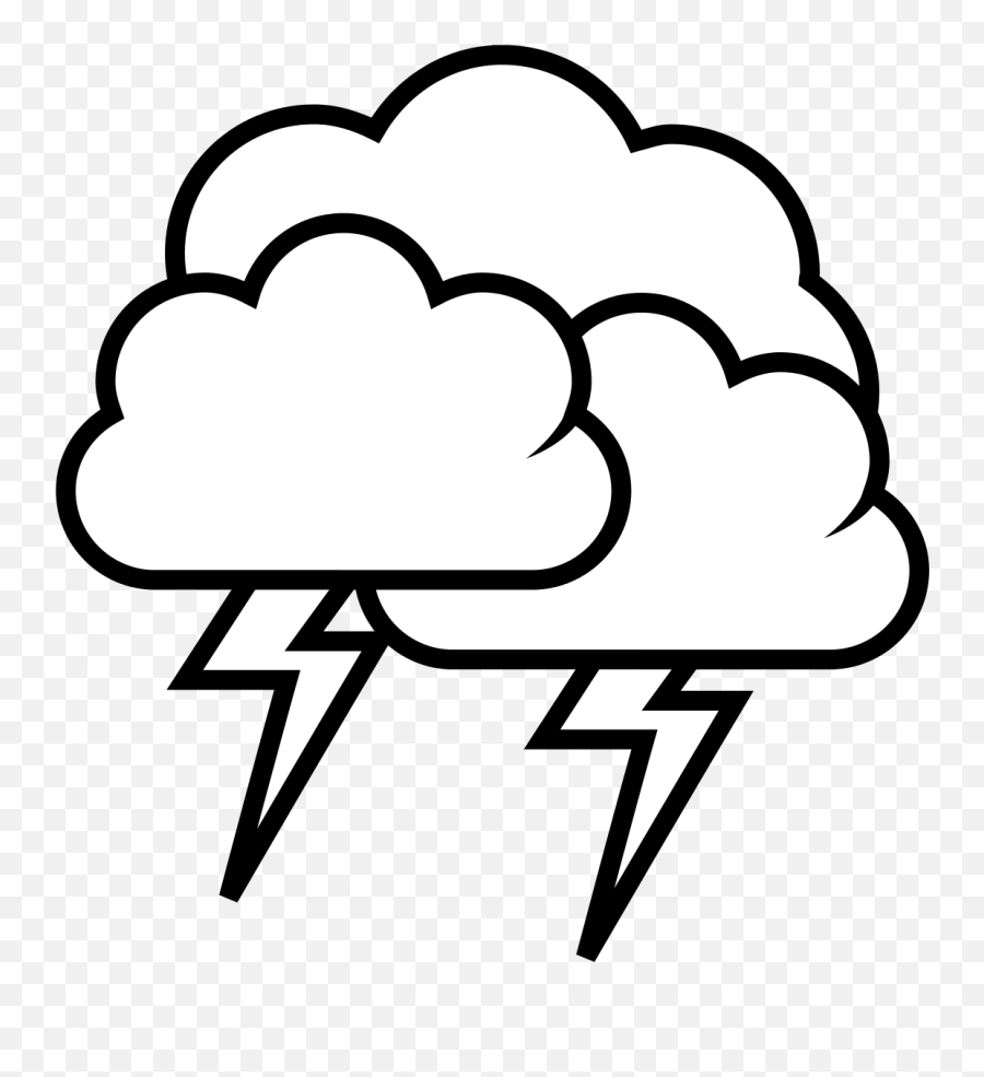 Rainstorm - Cliparttangoweatherstormoutlineclipartpng Rain Storm Drawing Easy Emoji,Emoji Mushroom Cloud