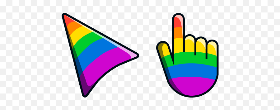 Da Lgbtq Pride Flag - 17 By Alexoceandragon Cursor Custom Cursor Green Emoji,Pride Flag Emoji