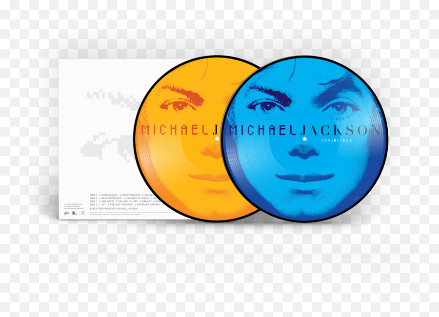 Invincible Picture Disc Double Lp - Lp Invincible Michael Jackson Emoji,Mj Emoticon