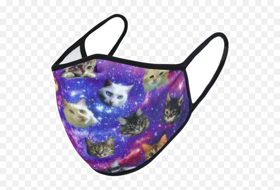 Galaxy Face Mask - Lips Face Mask Emoji,Kitty Emoticon Panities