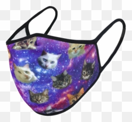 Galaxy Face Mask - Lips Face Mask Emoji,Kitty Emoticon Panities
