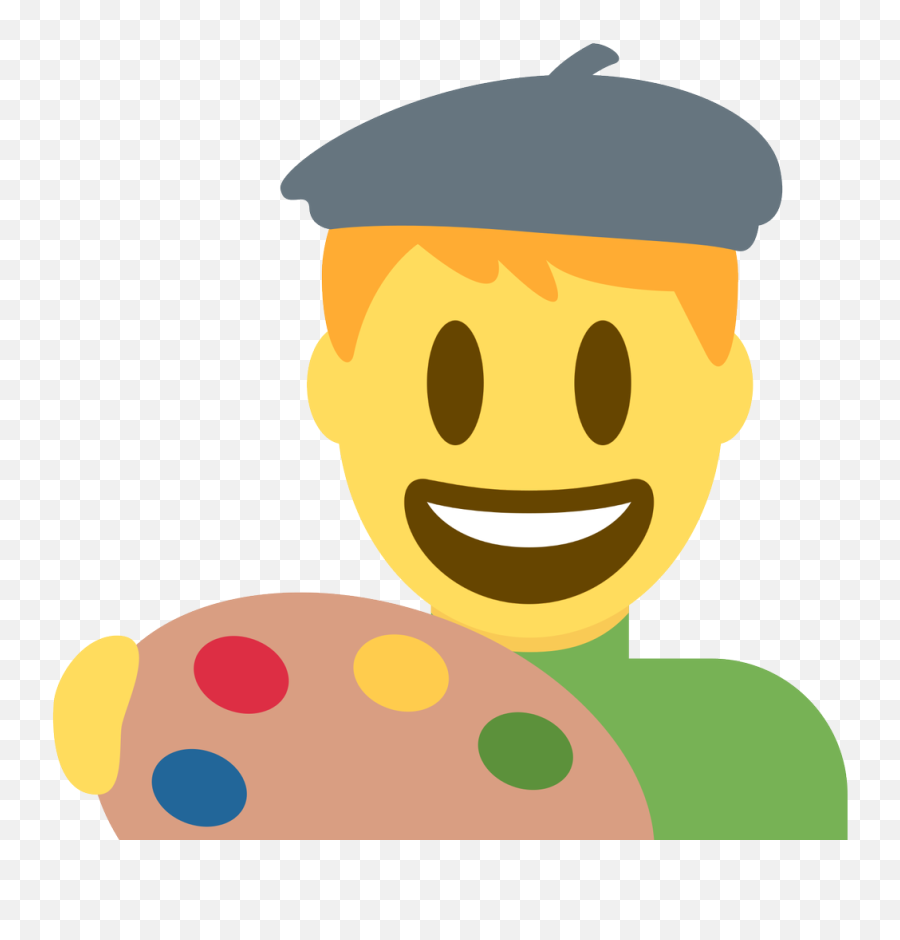 Emoji Face Mashup Bot On Twitter U200d Man Artist - Happy,18 Emoji
