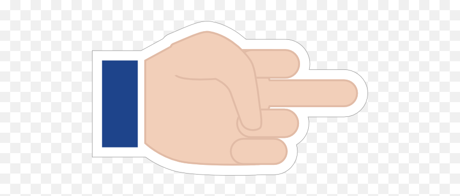 Hands Middle Finger Lh Emoji Sticker - Sign Language,Finger Emoji
