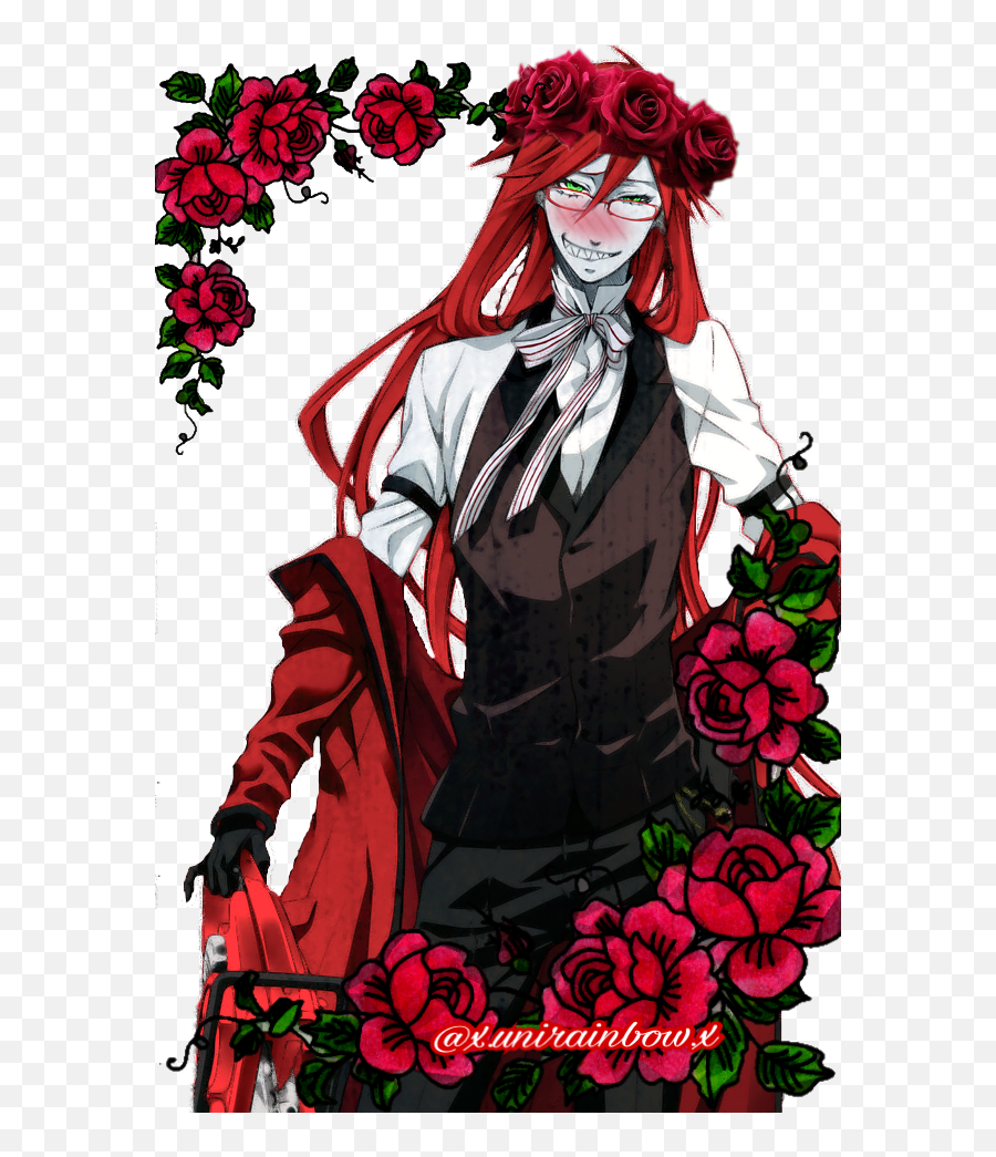 Blackbutler Grell Sutcliff Sticker - Grell Sutcliff Emoji,Grell Sutcliff Emojis