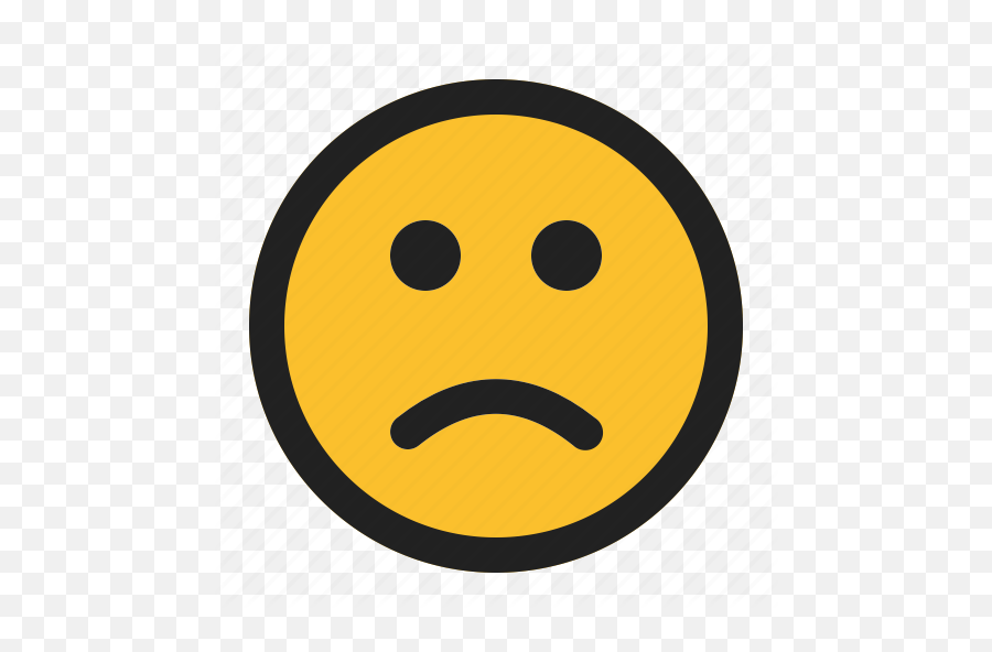 Emoji Emoticon Expression Face Frowning Slightly Icon - Download On Iconfinder Happy,Rabb.it Emoticons List