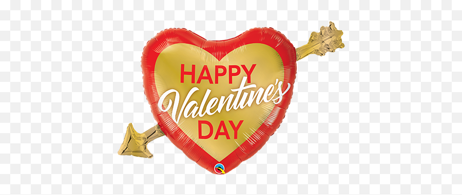 97cm Shape Valentineu0027s Golden Arrow Foil Balloon 97212 - Girly Emoji,Valentine's Emoticon Text