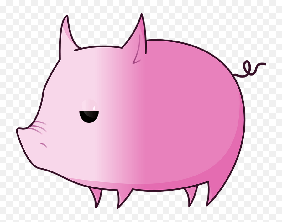 Little Cartoon Pig Clipart Free Download Transparent Png - Pig Clip Art Emoji,Flying Pig Emoji