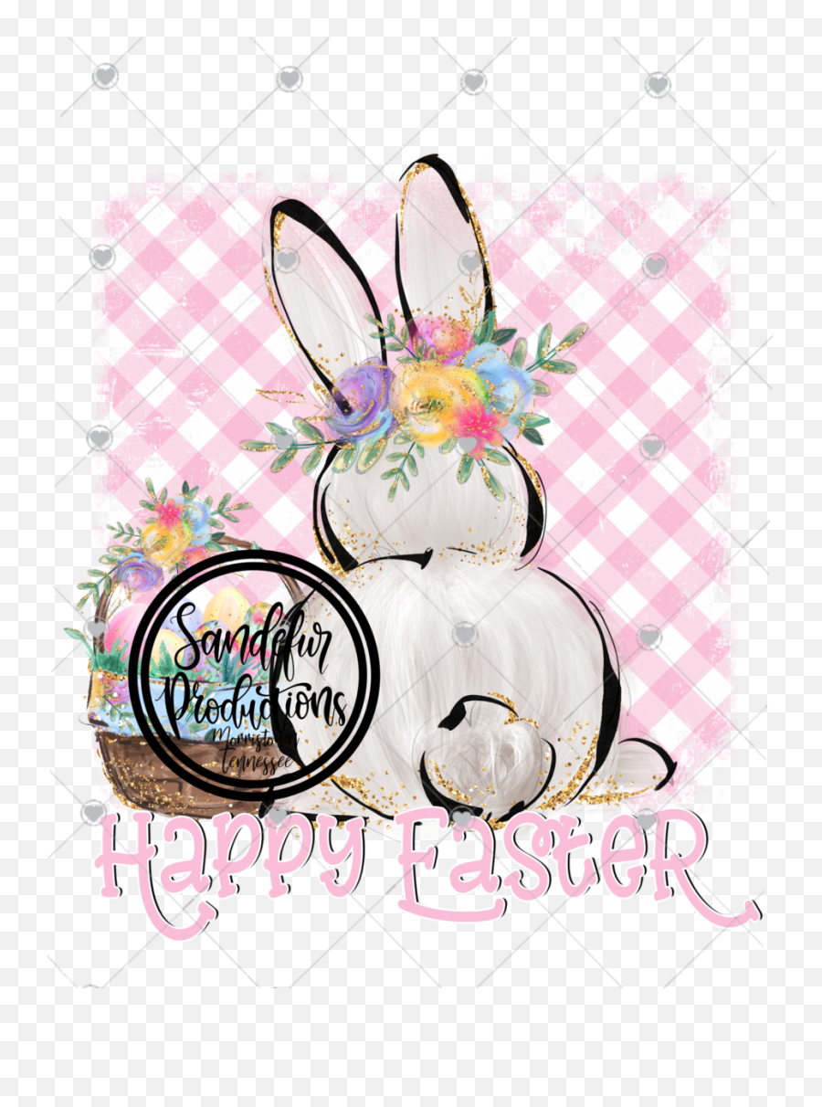 Happy Easter Bunny Butt Sublimation Emoji,What Is The Emoji Bunny And Egg