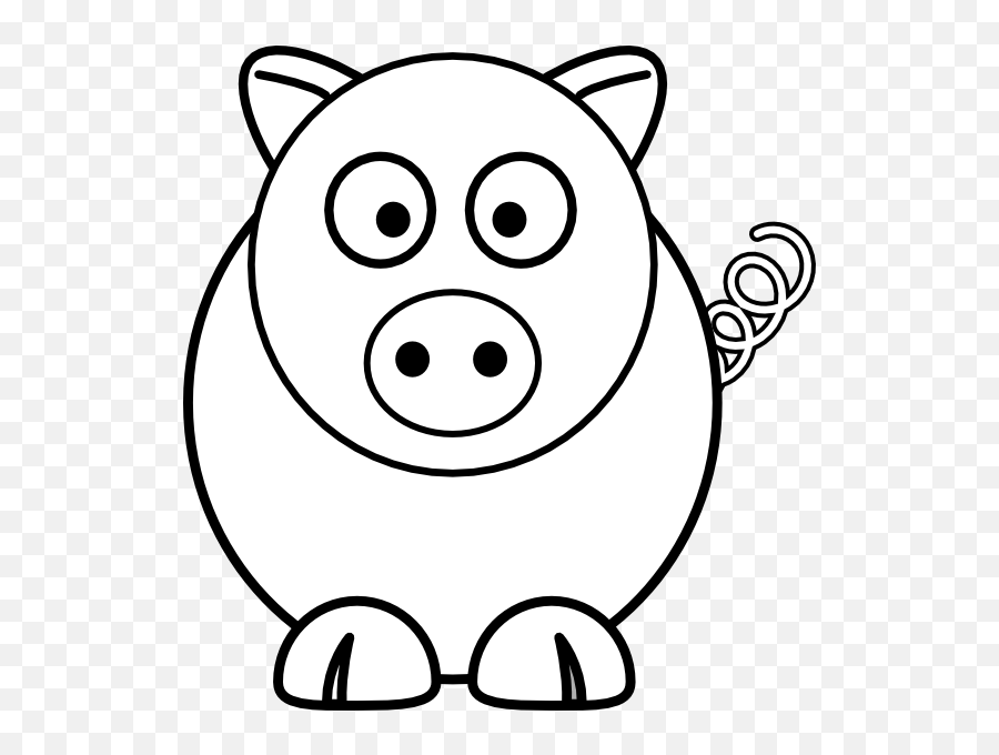 Free Pig Cartoon Black And White Download Free Pig Cartoon Emoji,Pig Face Pig Feet Emoji Answers