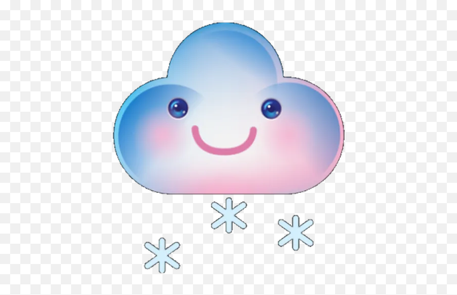 Cloud Weather Whatsapp Stickers - Stickers Cloud Happy Emoji,Weather Emoticon