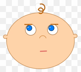 Bored Baby Svg Vector Bored Baby Clip Art - Svg Clipart Emoji,Emoticon Red Bored
