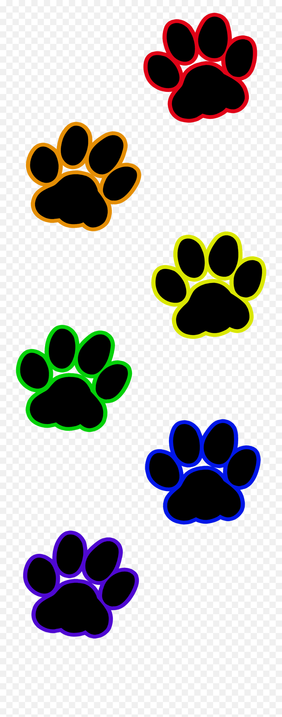Transparent Dog Paw Print Heart 1 - Dog Paw Prints Rainbow Emoji,Paw Prints Emoji