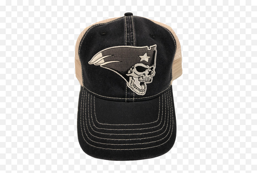 Flying Skull Trucker Hat Black Emoji,Skull & Bones Bird Sailboat Emoji