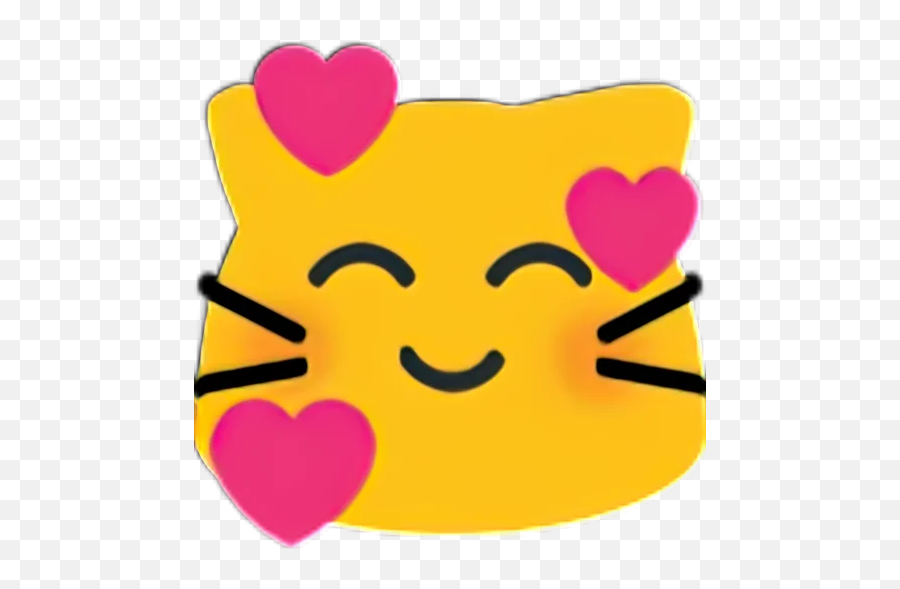 Telegram Sticker From Meow Pack Pack Emoji,Heart Eye Emoji Blob Animated