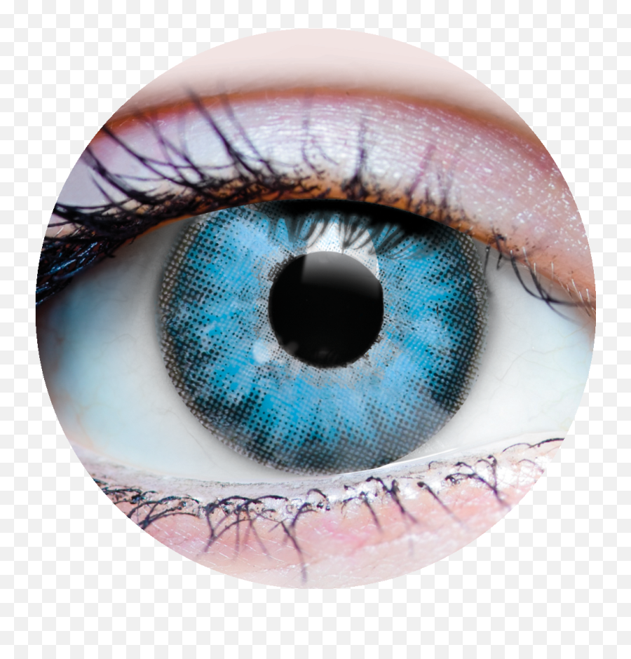 Primal Allure Sapphire Coloured Contact Lenses - Primal Emoji,Objects Emoji That Looks Like A Blue Eye